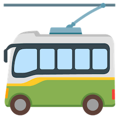 Trolleybus Émoji Google Android, Chromebook