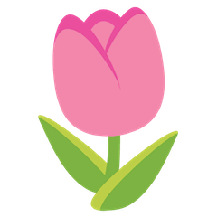 Tulpe Emoji Google Android, Chromebook