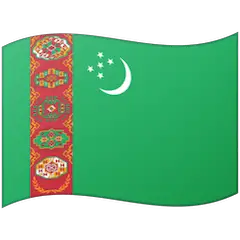 Флаг Туркменистана Эмодзи на Google Android и Chromebook