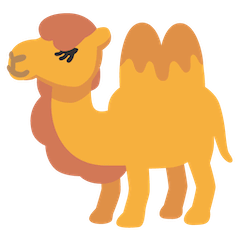 Двугорбый верблюд Эмодзи на Google Android и Chromebook