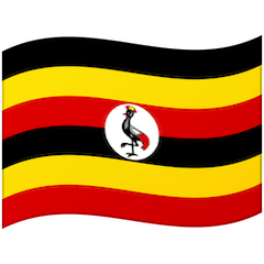 Flagge von Uganda Emoji Google Android, Chromebook