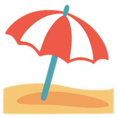 ⛱️ Umbrella on Ground Emoji on Google Android and Chromebooks