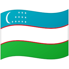 Flagge von Usbekistan Emoji Google Android, Chromebook