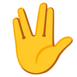 vulcan-salute Emoji google