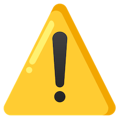 ⚠️ Warning Emoji on Google Android and Chromebooks