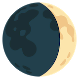 waxing-crescent-moon Emoji google
