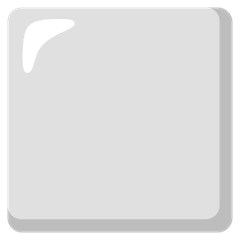 ⬜ Weißes großes Quadrat Emoji auf Google Android, Chromebook