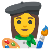 woman-artist Emoji google