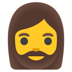 🧔‍♀️ Женщина: борода Эмодзи на Google Android и Chromebook