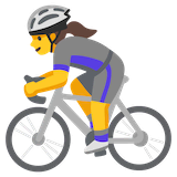 woman-biking Emoji google