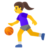 woman-bouncing-ball Emoji google
