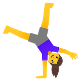 woman-cartwheeling Emoji google