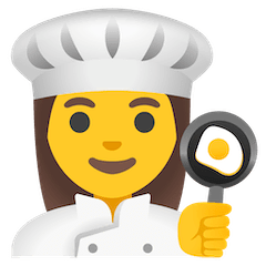 👩‍🍳 Woman Cook Emoji on Google Android and Chromebooks