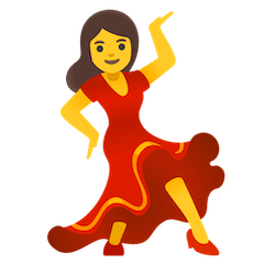Tanzende Frau Emoji Google Android, Chromebook