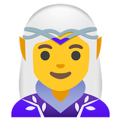 Weibliche Elfe Emoji Google Android, Chromebook
