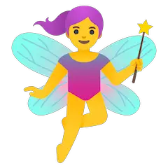 Woman Fairy Emoji on Google Android and Chromebooks