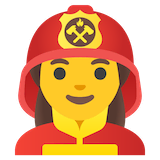 woman-firefighter Emoji google