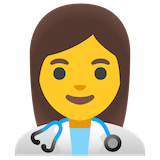 woman-health-worker Emoji google