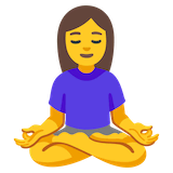 woman-in-lotus-position Emoji google