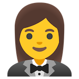 woman-in-tuxedo Emoji google