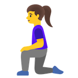 woman-kneeling Emoji google