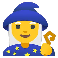 🧙‍♀️ Woman Mage Emoji on Google Android and Chromebooks