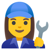 woman-mechanic Emoji google