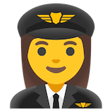 woman-pilot Emoji google