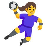 woman-playing-handball Emoji google