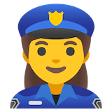 woman-police-officer Emoji google