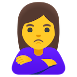 woman-pouting Emoji google