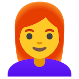 woman-red-haired Emoji google