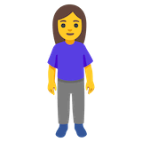woman-standing Emoji google