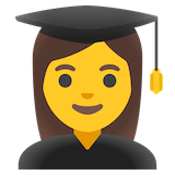 woman-student Emoji google