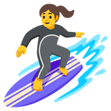 woman-surfing Emoji google