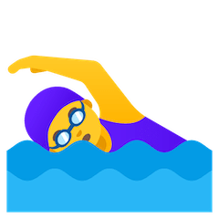 Woman Swimming on Google