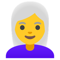 Woman: White Hair on Google