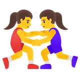 women-wrestling Emoji google