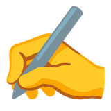 writing-hand Emoji google