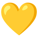 yellow-heart Emoji google
