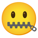 zipper-mouth-face Emoji google