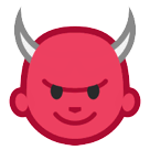 Angry Face With Horns Emoji on HTC Phones