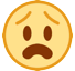 Cara de angustia Emoji HTC