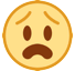 anguished-face Emoji htc