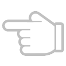 Hand mit nach links ausgestrecktem Zeigefinger Emoji HTC