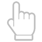 Dorso da mão com dedo indicador apontando para cima Emoji HTC
