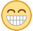 😁 Grinsendes Gesicht mit lächelnden Augen Emoji auf HTC