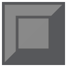 Schwarz umrandetes weißes Quadrat Emoji HTC