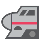 Hochgeschwindig­keitszug mit stromlinien­förmiger Nase Emoji HTC