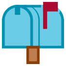 Geschlossener Briefkasten mit Fahne oben Emoji HTC